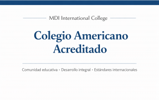 Imagen con texto de Acreditación de Colegio Americano